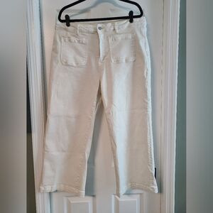 Mica Cream Cropped Jeans 18W